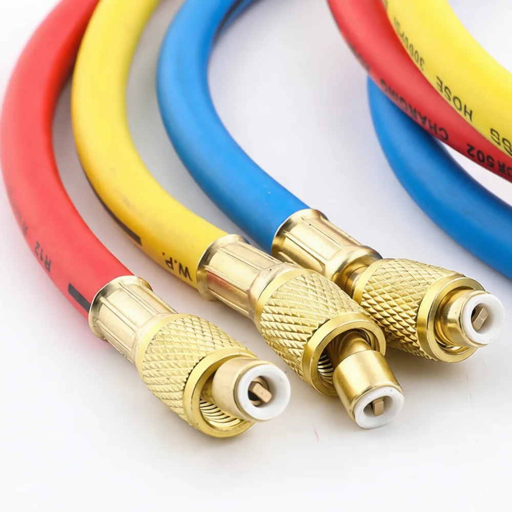 Coolant Charging Hose R410 R22 R134a Air Conditioning Pipe Flexible High Pressure HVAC Maintenance Tool Connector