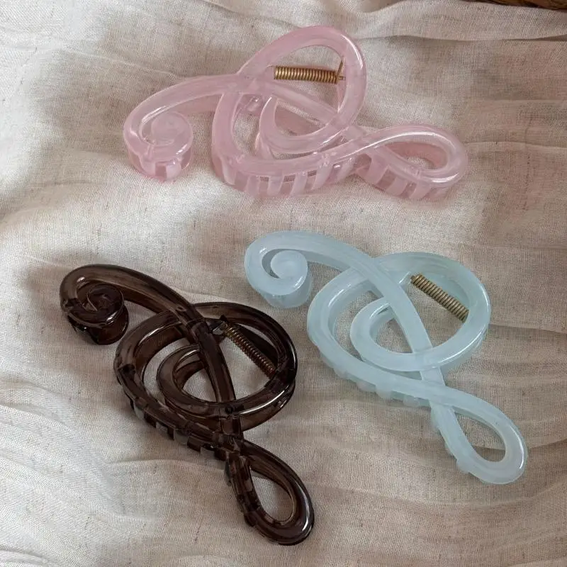 

*Fashion Creativity Musical Note Shape Hair Claw Clips Sweet Style Minimalist Shark Clip Headwear Hairpins Hair Accessories Gift