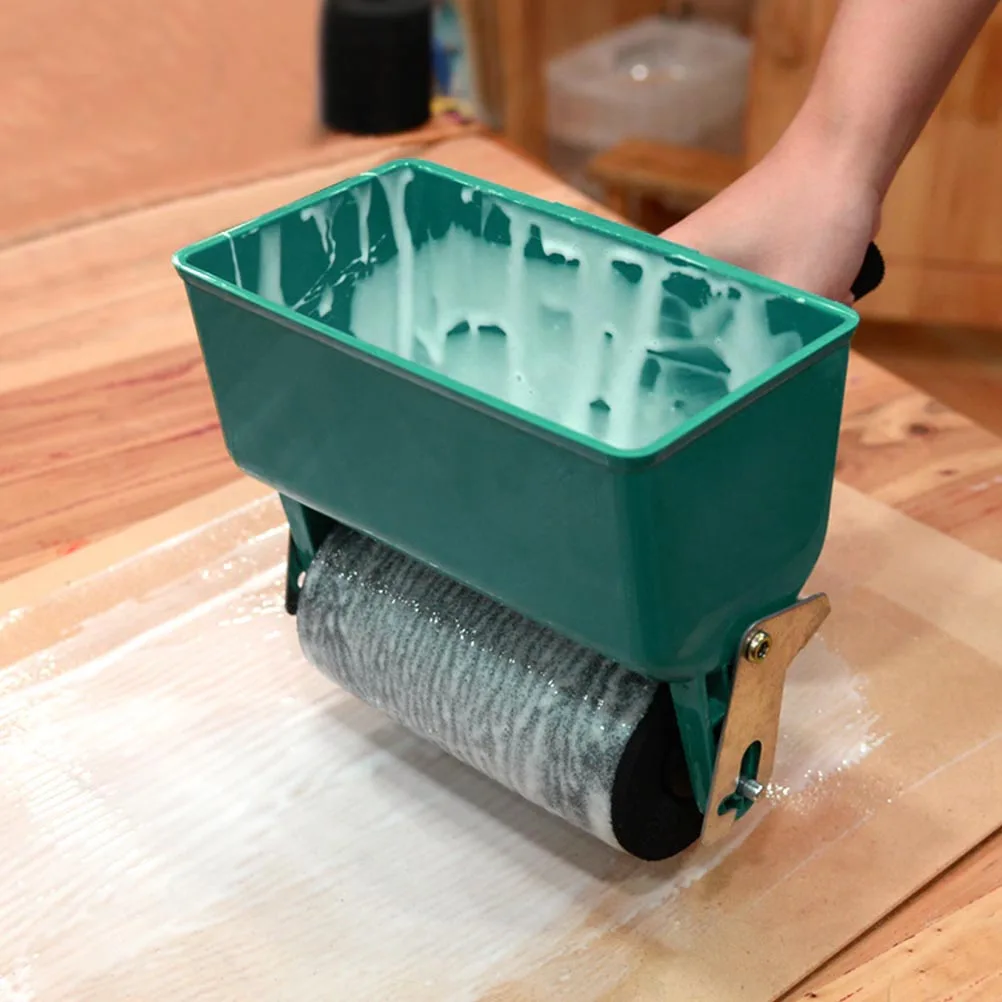 

Glue Roller for Woodworking Manual Type Applicator Tool Green Foam Rubber Wheel
