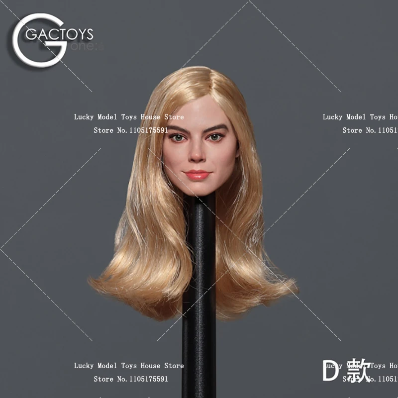 GACTOYS 1/6 Gold Hair Female Actor Delicate Head Sculpt GC047 Model Toys Accessory For 12inch Action Figure Body Decoration