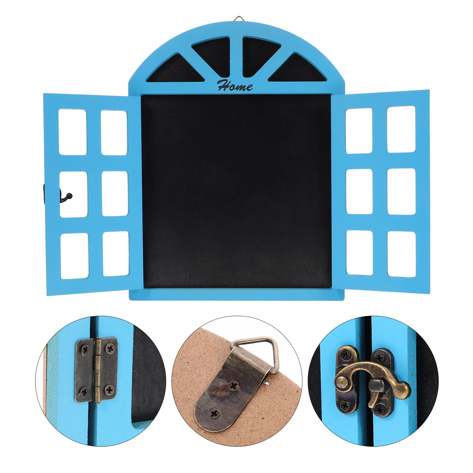 

Hanging Wooden Chalkboard Wall Vintage Window Shape Message Board For Home Restaurant Garage Sale Retro Wood Reusable Wipe Clean