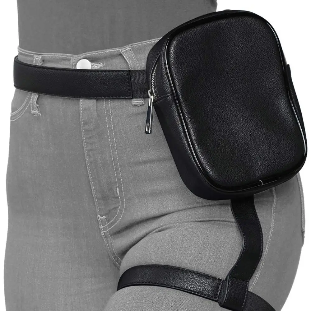 BQ Fashion INS Hot Trendy Stylish Women Waist Leg Belt Leather Cool Girl Bag Fanny Pack For Outdoor Hiking Motorcycle