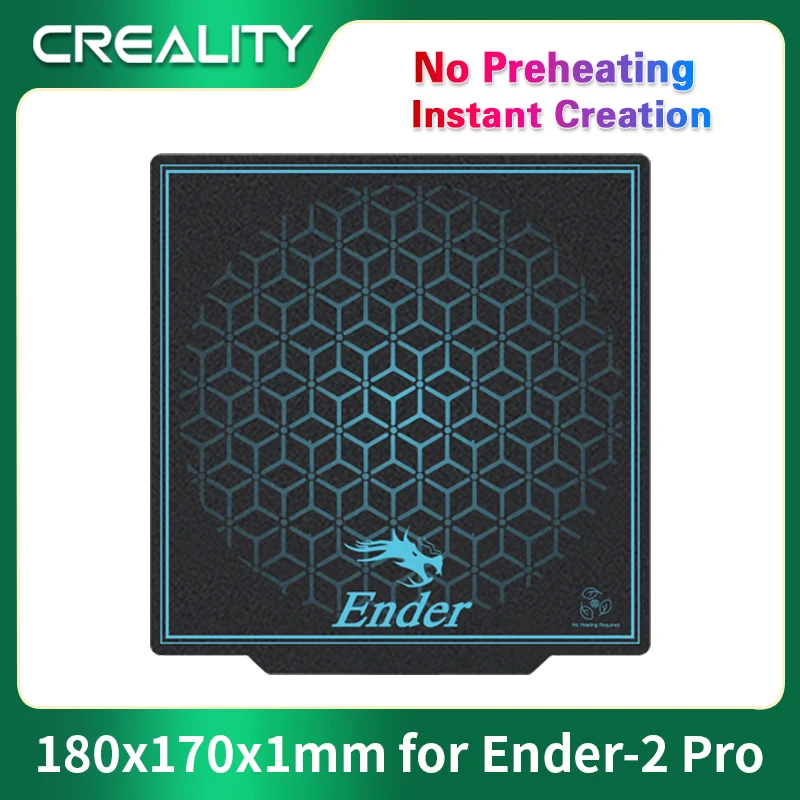 

Мягкая магнитная наклейка Creality Ender-2 Pro, 180x170x1 мм, матовая платформа холодной печати без подогрева, аксессуар для 3D принтера