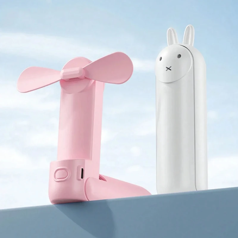 ミニ USB 充電式ハンドヘルドファン 3 スピード静音調整可能なポータブル折りたたみファン女性学生旅行屋外オフィス