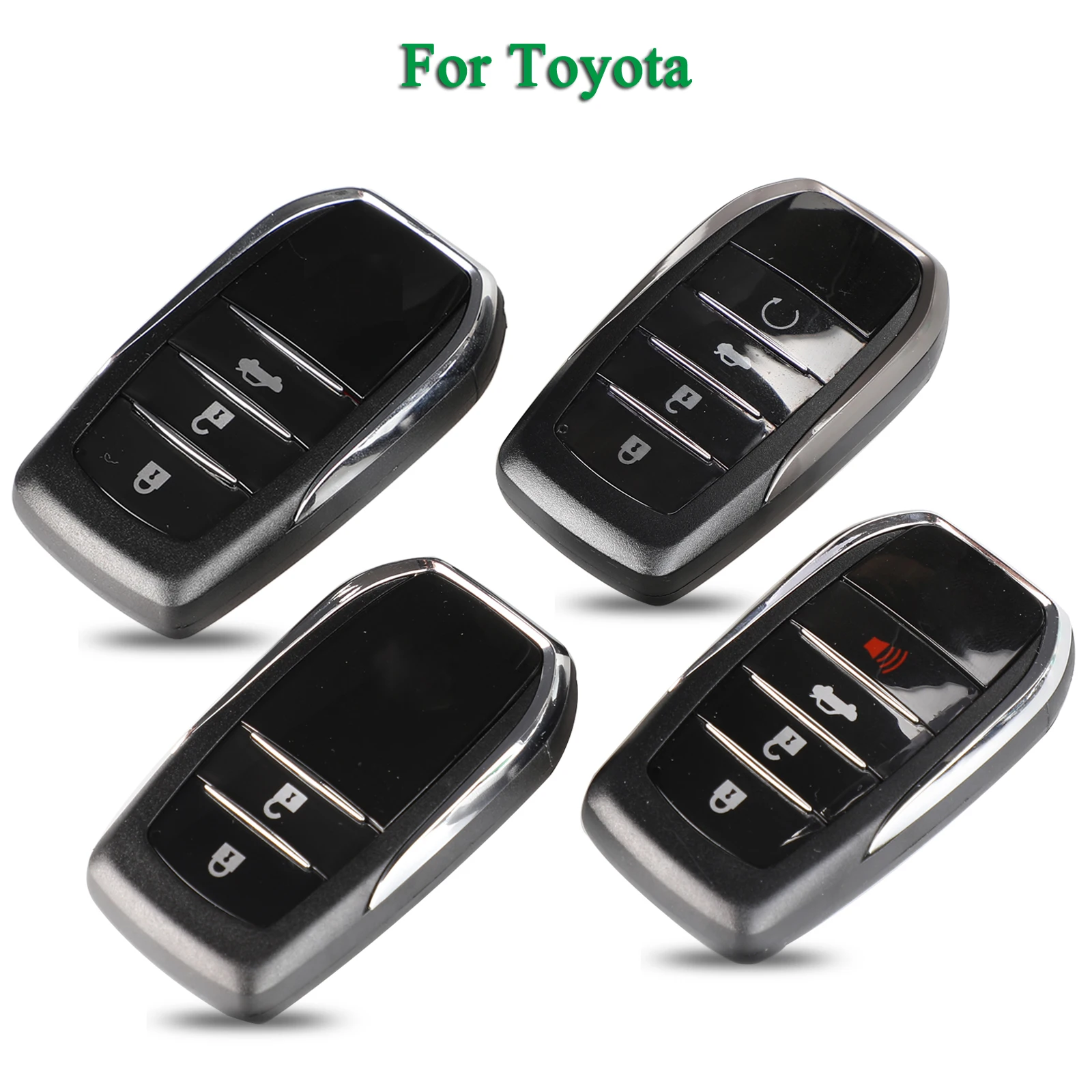 

Jingyuqin 2/3/4 кнопки чехол с дистанционным управлением для Toyota Chr C-hr Land Cruiser 200 Avensis Auris Corolla FOB Uncut TOY48 Blade