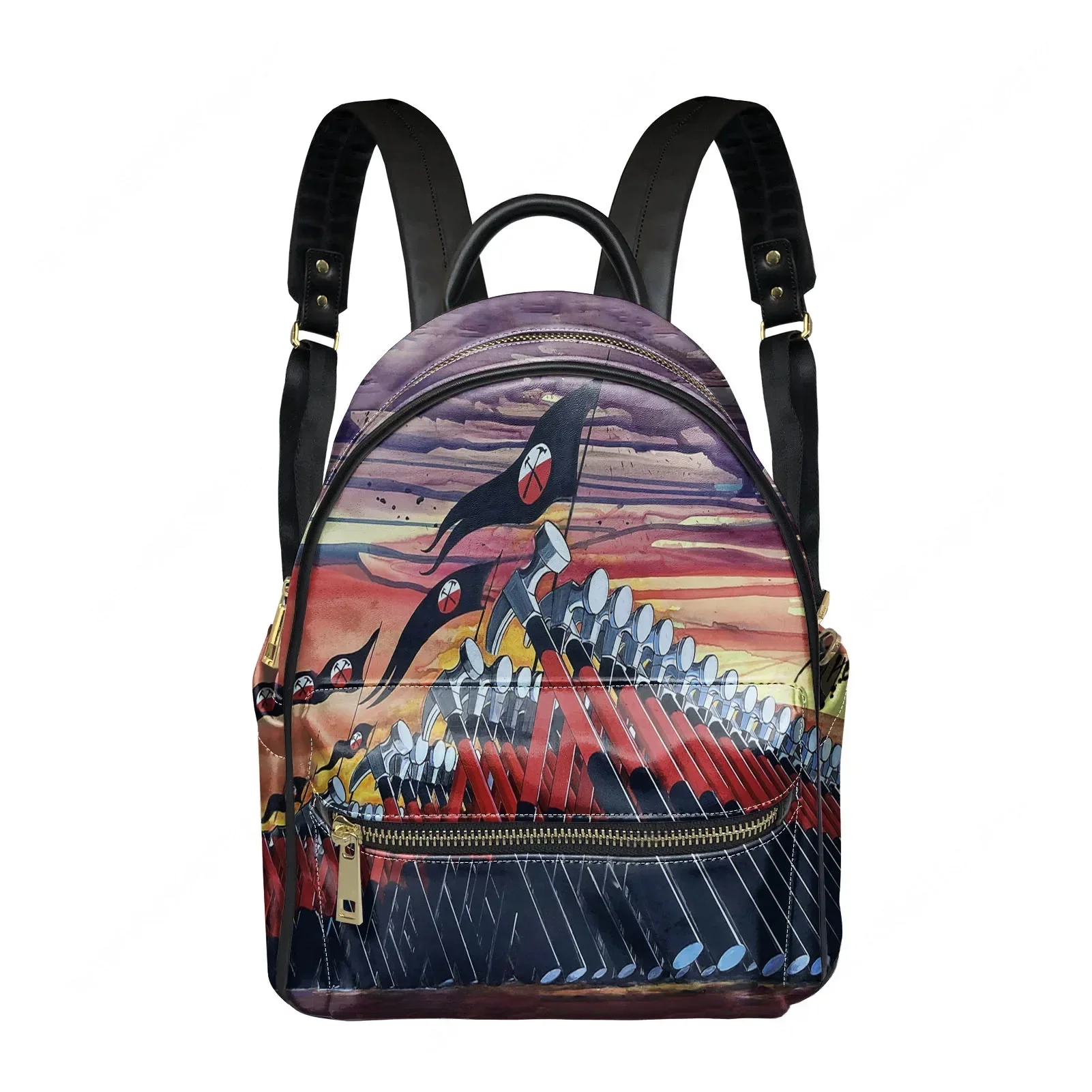 

We'Re Pink Just Two Lost Souls The Wall Backpack Womens Men Double Shoulder Bag Business Travel Bookbag Rucksack Gift Daypack