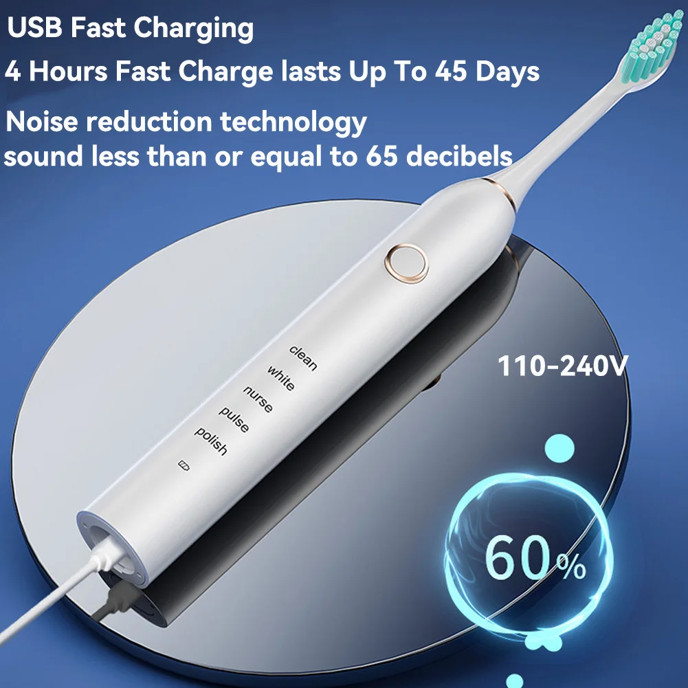Sonic Electric Adult Toothbrush, the ultimate solution for your dental care needs. 6