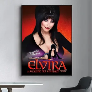 Vintage Movie Elvira M-Poster Herrin der dunklen, extravaganten Wandaufkleber für Wohnzimmer und Bar, dekorative Malerei, Mitte 12 Hauptverkäufe Elvira - №7