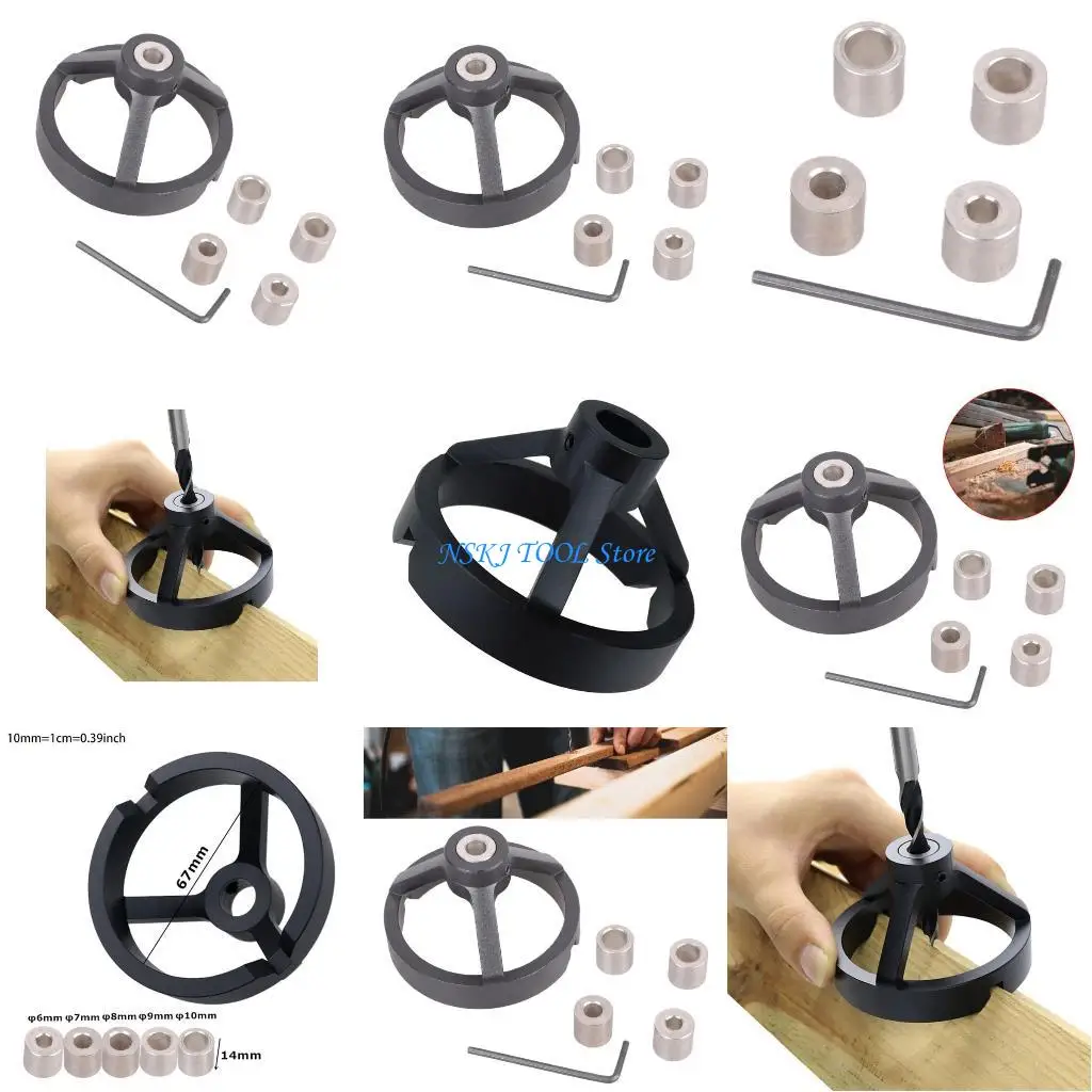 

L8RC Aluminum Alloy Woodworking Tools Set Woodworking Vertical 6/7/8/9/10mm