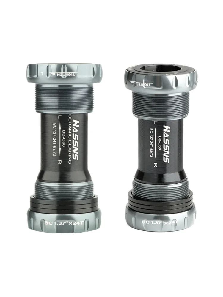 AliExpress NONE HASSNS Ceramic bottom bracket Thread 24mm 68 / 73MM Sealed ceramic Bearings Bottom Bracket For Shimano Sram Prowheel bike Crank