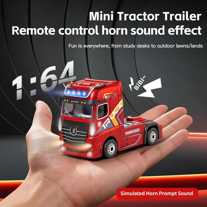 

Wltoys 6408 Mini 1:64 Container Truck Full Scale 4wd Remote Control Truck Model Drift Racing Rc Toy Gift