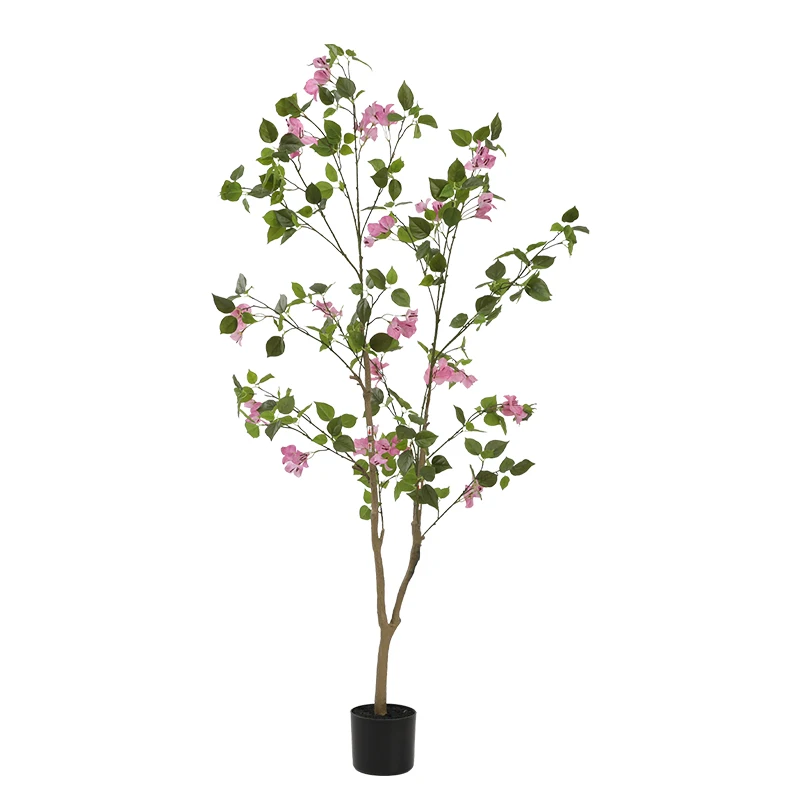 

Оптовая продажа с фабрики: Искусственное дерево с цветами бугенвиллеи 150 см для свадебного и домашнего декора