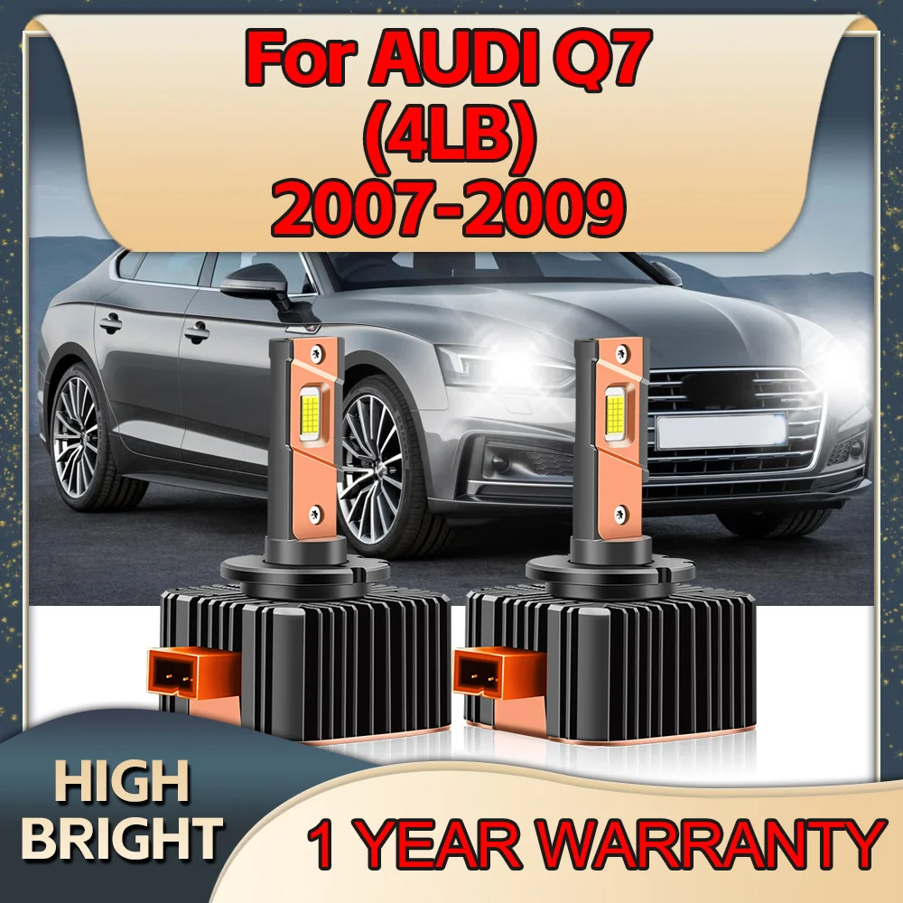 

2Pcs 6000K 110W Car Led Headlight D1S CSP Chips Lamp Canbus Powerful Light Bulb with Fan For AUDI Q7 4LB 2007 2008 2009