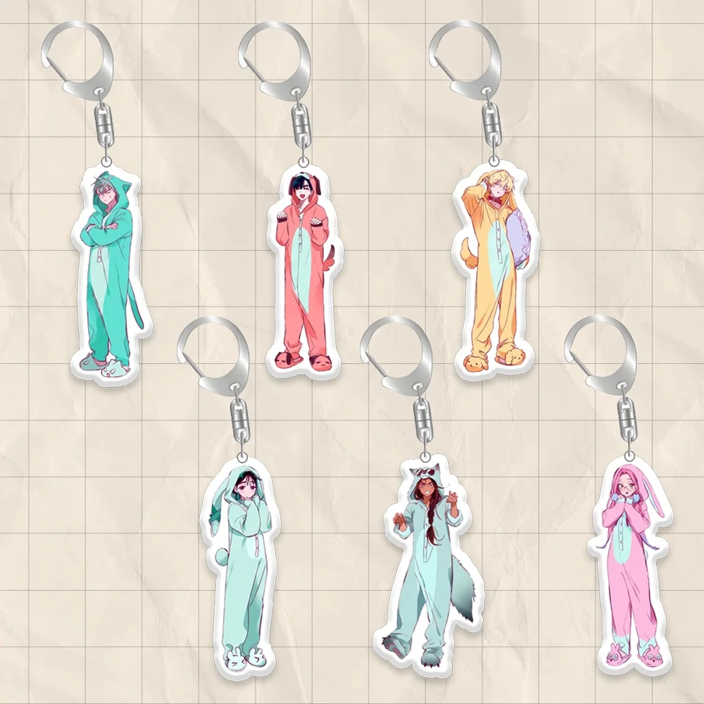 

For Alienstage Luka Lvan Till Mizi Hyuna Sua Custom Cartoons Cute Acrylic Keychain Decoration Pendant Accessories Festival Gift