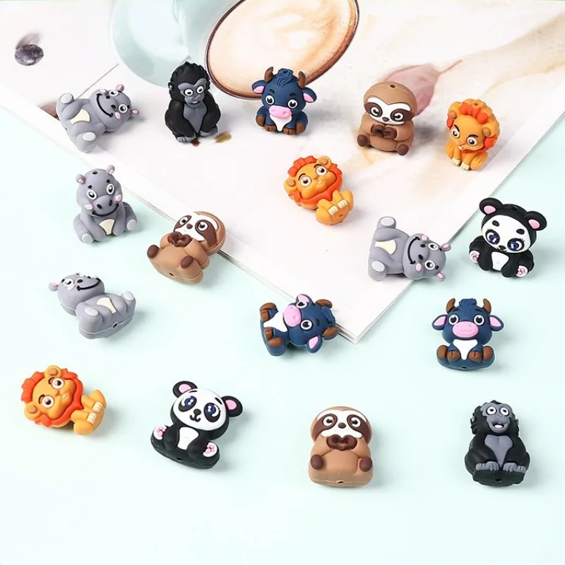 

20/50 шт. новые силиконовые бусины пищевой силикон мультфильм фокусная бусина DIY цепочка для сосков ювелирные аксессуары оптовая продажа силиконовые бусины