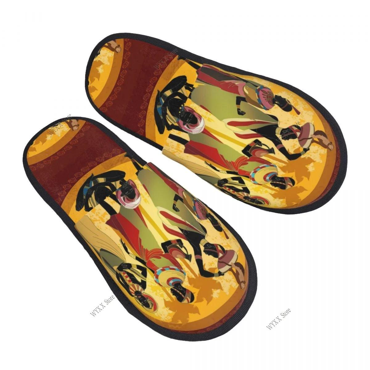 

Африканские женские домашние тапочки, зимние теплые плюшевые тапочки на зиму, мягкие