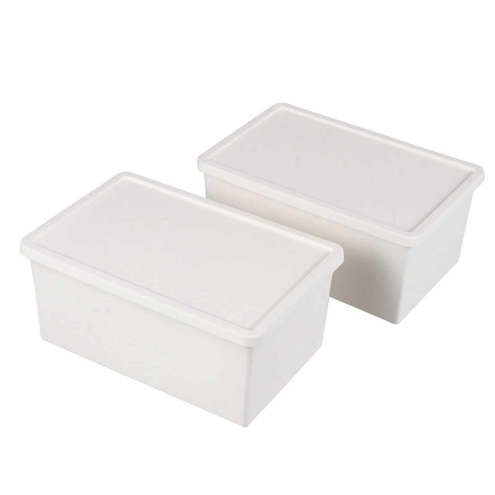 2 Pcs Clamshell Storage Box Home Sundries Organizer Desk Perfume Pp Desktop Child