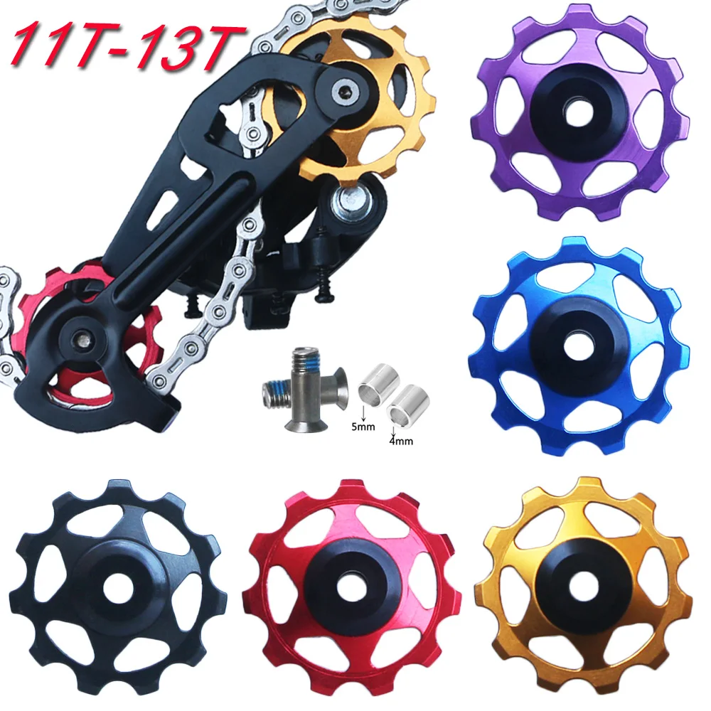 

11T 13T MTB Mountain Road Bike Rear Derailleur Pulley Set Bicycle Guide Roller Idler Bearing Jockey Wheel Part for Shimano Sram