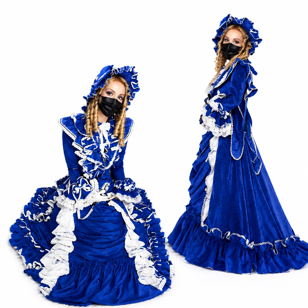 Women'S Accessories Louis Vuitton - Elegant Gothic Lolita Royal Blue Dress