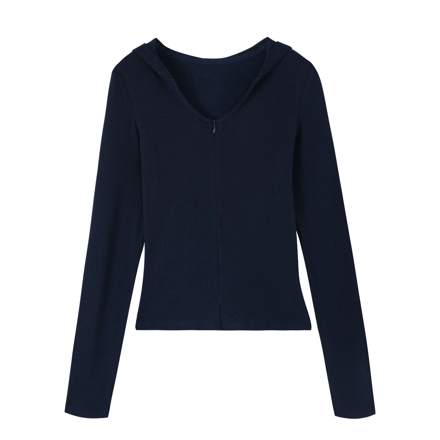 Casual Sport Yoga Inner Wear Hooded Open Cardigan Women's Autumn Winter Slimming Top Short Outerwear Straight Fit Long Sleeve