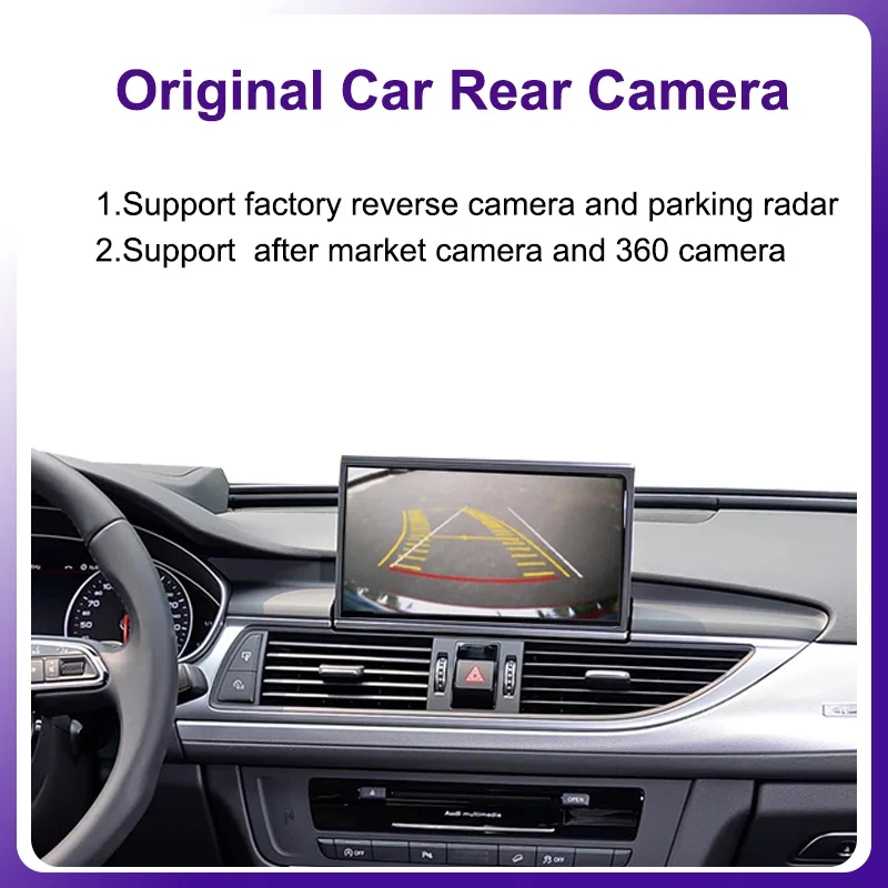 AUTOTOP Wireless Android Auto CarPlay Adapter Box für Audi A6 A7 2011-2015 mit 6,5-Zoll-Bildschirm, RMC-System, Airplay, Mirrorlink, Kamera – Detail 3