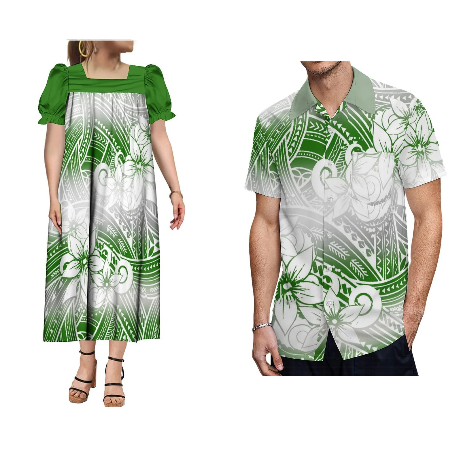 Fiji Aloha Men's Delicate Shirt Polynesian Lslander Summer MUMU Custom Dress Pacific Lsland High Quality Couple Clothing