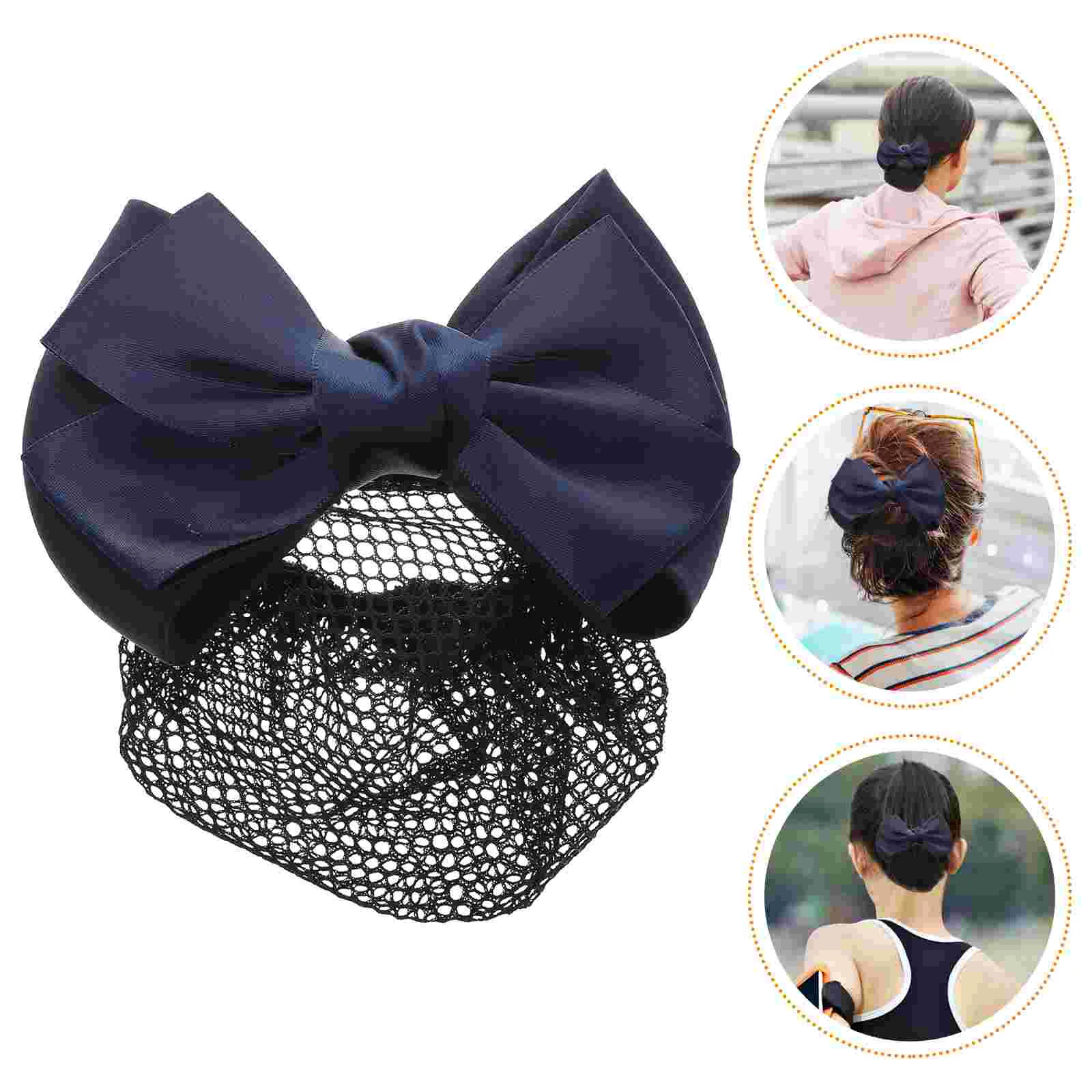 شبكات الشعر مقاطع اللؤلؤ Bowknot غطاء الرأس النساء سنود اكسسوارات فتاة رصع كعكة دبابيس الشعر ممرضة