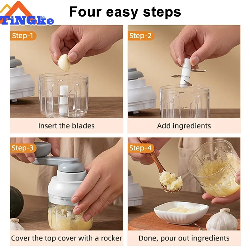 250ml 다기능 수동 고기 Mincer 야채 음식 슈레더 커터 핸드 쉐이크 쵸퍼 고기 분쇄기 주방 도구