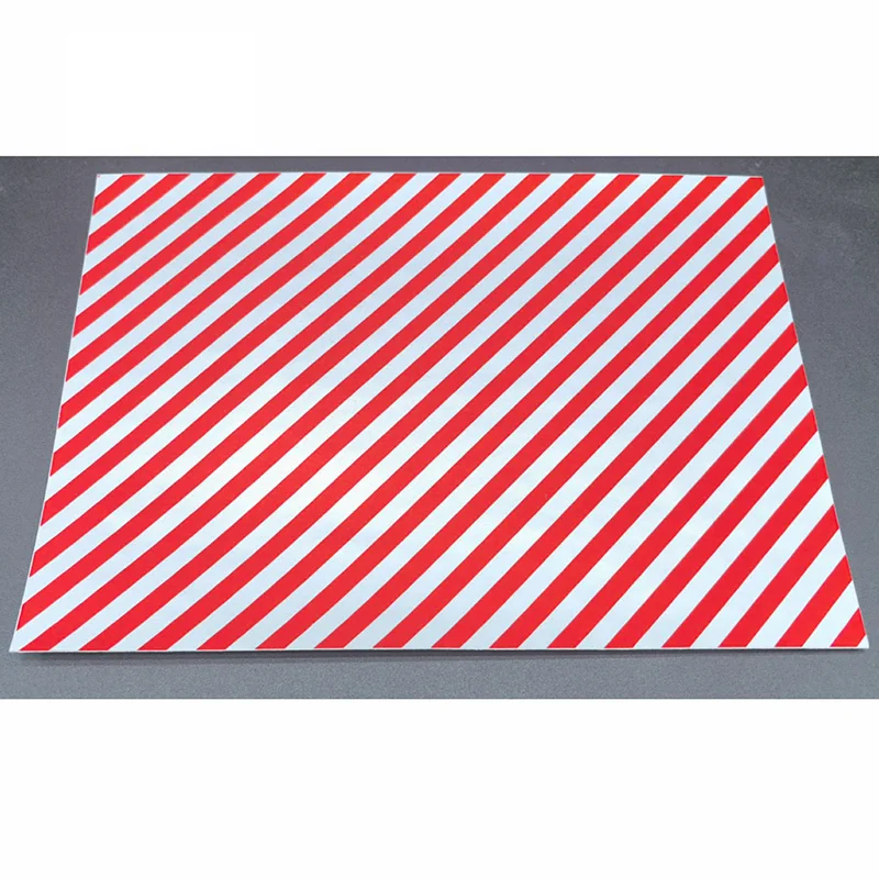 

Stickers Warning Reflective Stickers UV Printing Size 210*148mm Self-adhesive Cutting Red and White Strips Are Separated By 5mm