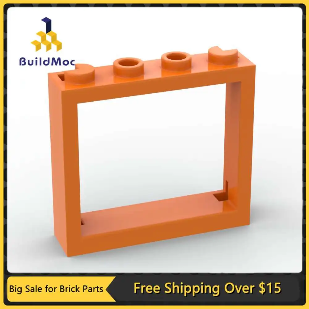 10Pcs MOC Parts 660594 Window 1 x 4 x 3 without Shutter Tabs Compatible Bricks DIY Building Blocks Particle Kid Brain Toy Gift