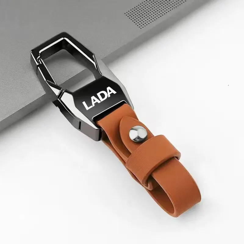 สําหรับ Lada Deluxe รถหนังพวงกุญแจพวงกุญแจพวงกุญแจ Lanyard ของขวัญพวงกุญแจ