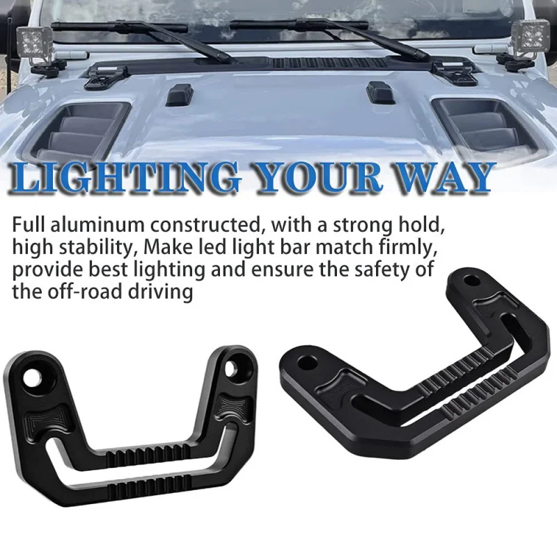 

Suitable JL A-Pillar Hood Mounting Bracket LED Windshield Hinge