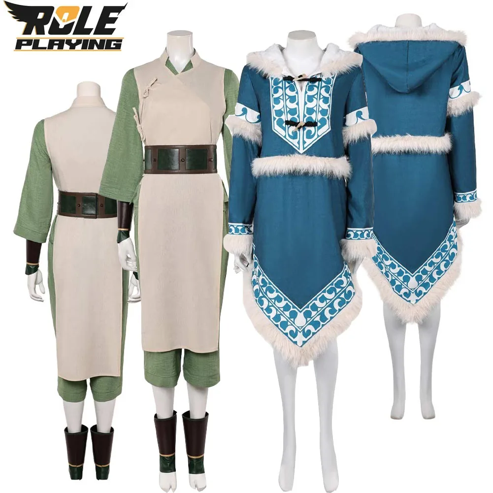 Disfraz de Avatar Toph Beifong, disfraz de Katara, disfraz de la película Last Airbender, ropa para mujer, traje de fiesta de Carnaval de Halloween