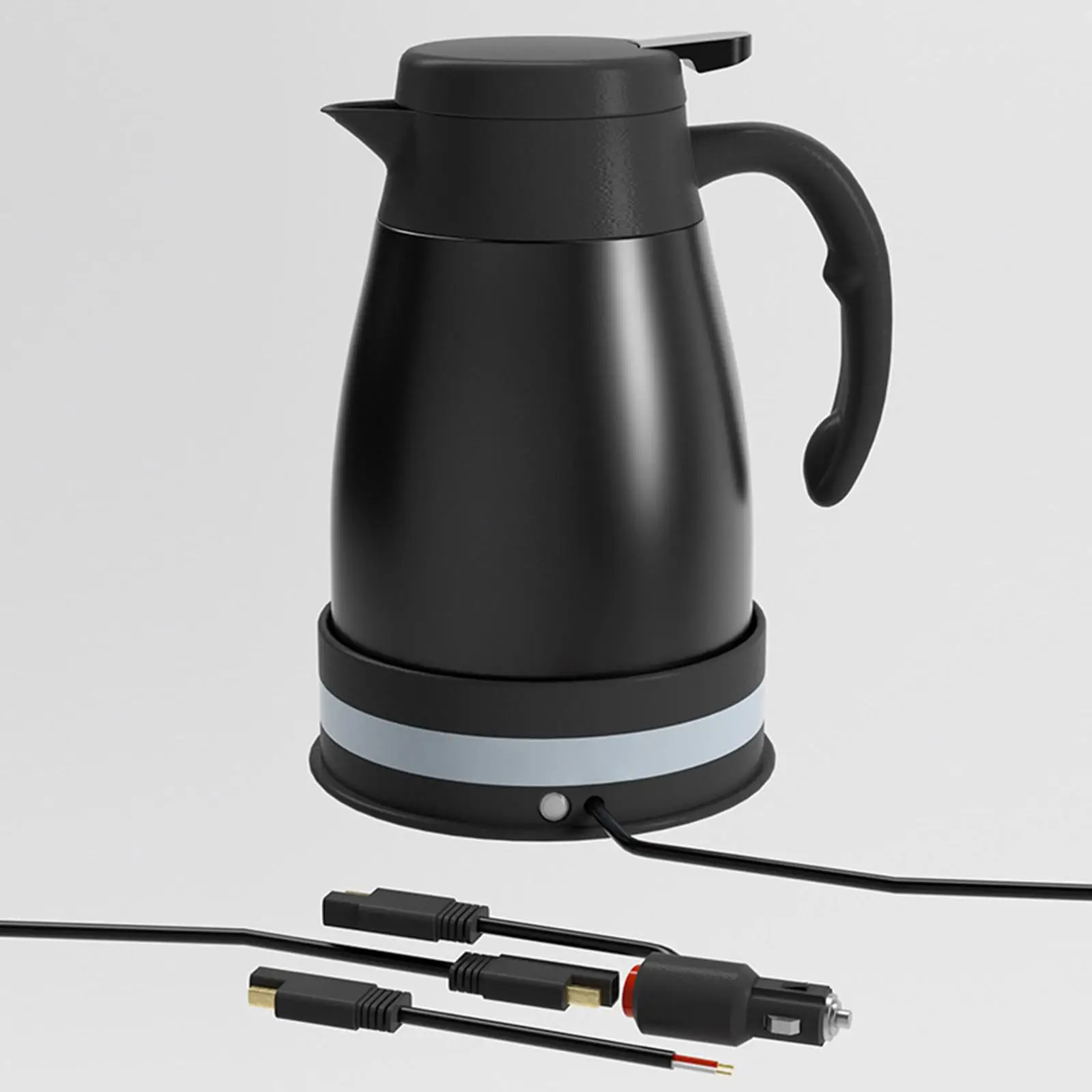 Car Electric Kettle Pot DC 24V with Cigarette Lighter Boil Water Tea Coffee Auto Shut Off Water Heater for Travel Outdoor