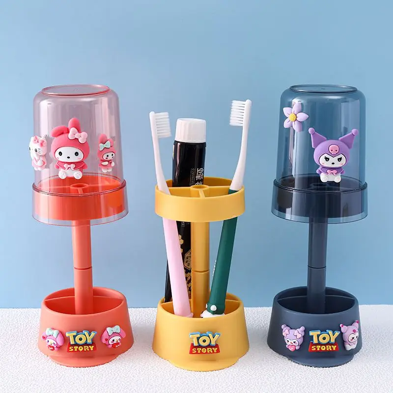 Sanrio Anime Figure Kawaii My Melody Children's Toothbrush Cup Cute Cartoon Doll Gargle Aldult Boy Girl Lovers Kuromi Cup Gift