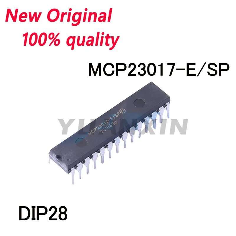 1-5/PCS New Original MCP23017-E/SP The MCP23017 controller is directly inserted into the DIP-28 expander chip In Stock