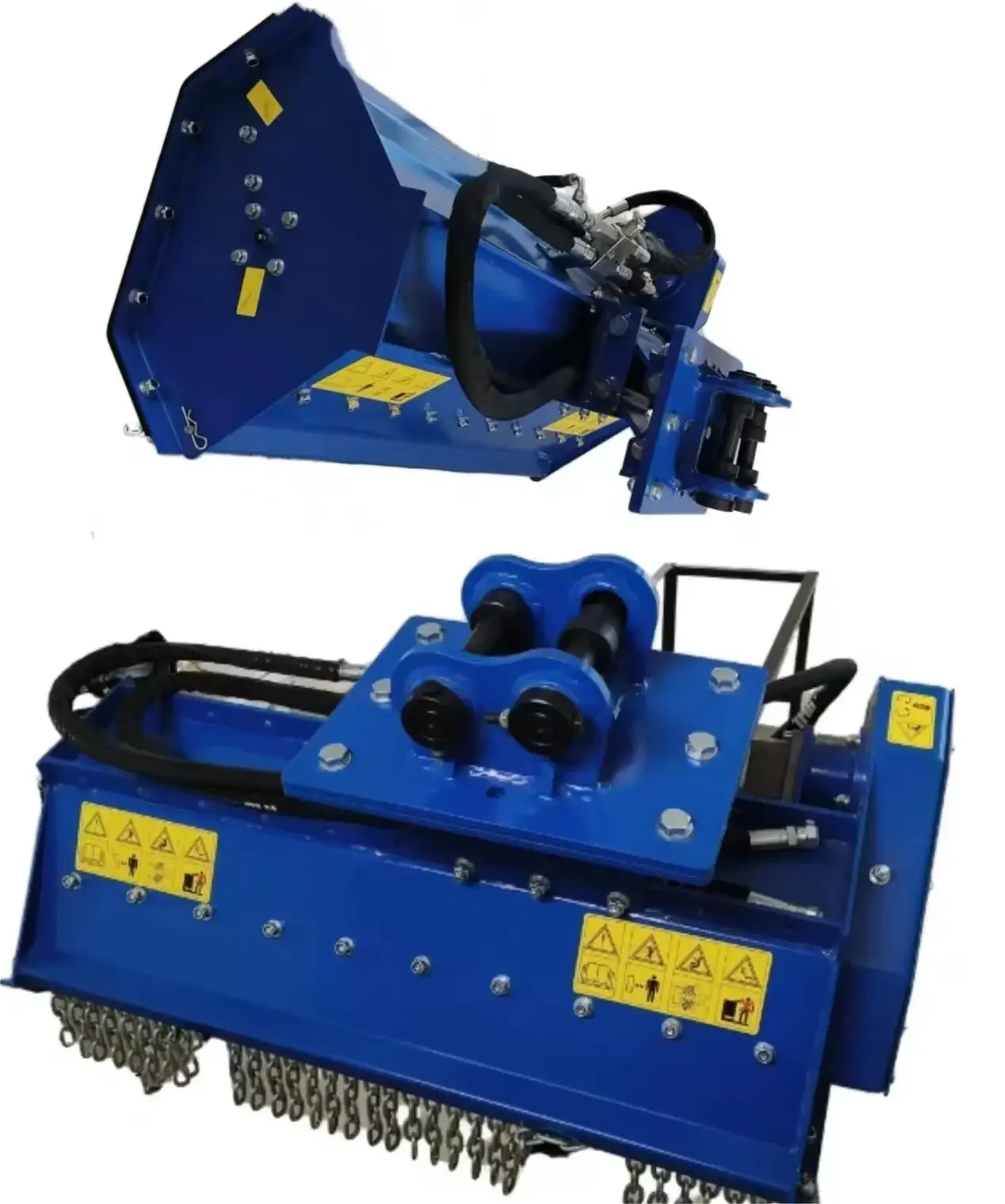 

Mini Excavator Lawn Mower Flail Attachment 2-Stroke 4-Stroke Compatible Farm Equipment Lawn Flail Hammer Mulcher