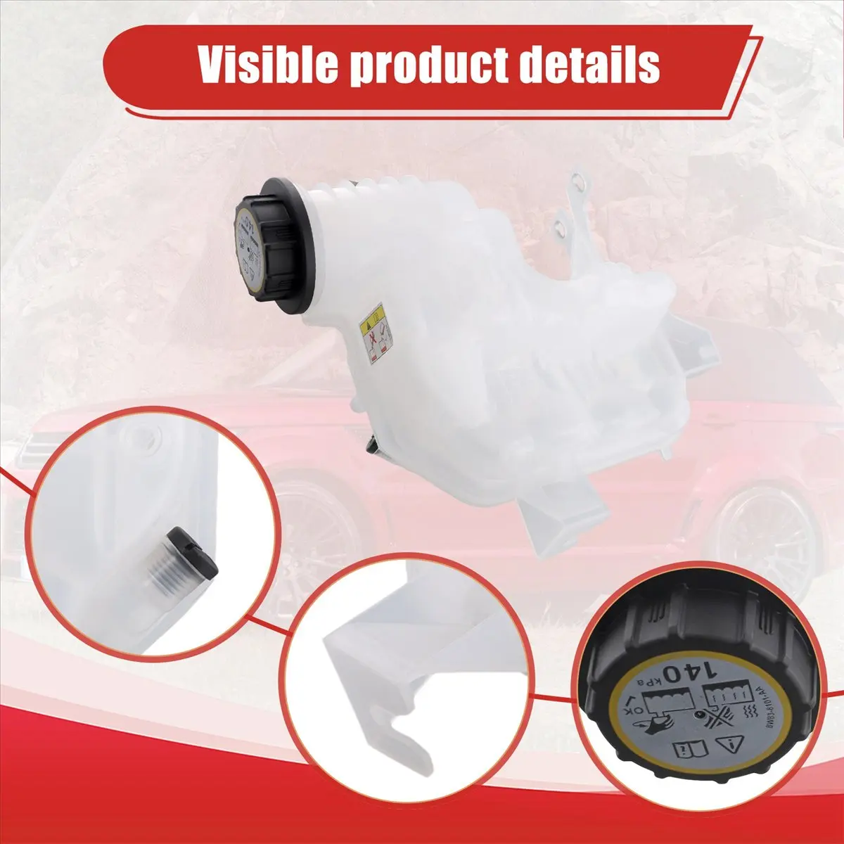 #29W (White)Car Coolant Expansion Overflow Tank for Land Range Rover Sport L320,Automotive Parts & Accessories