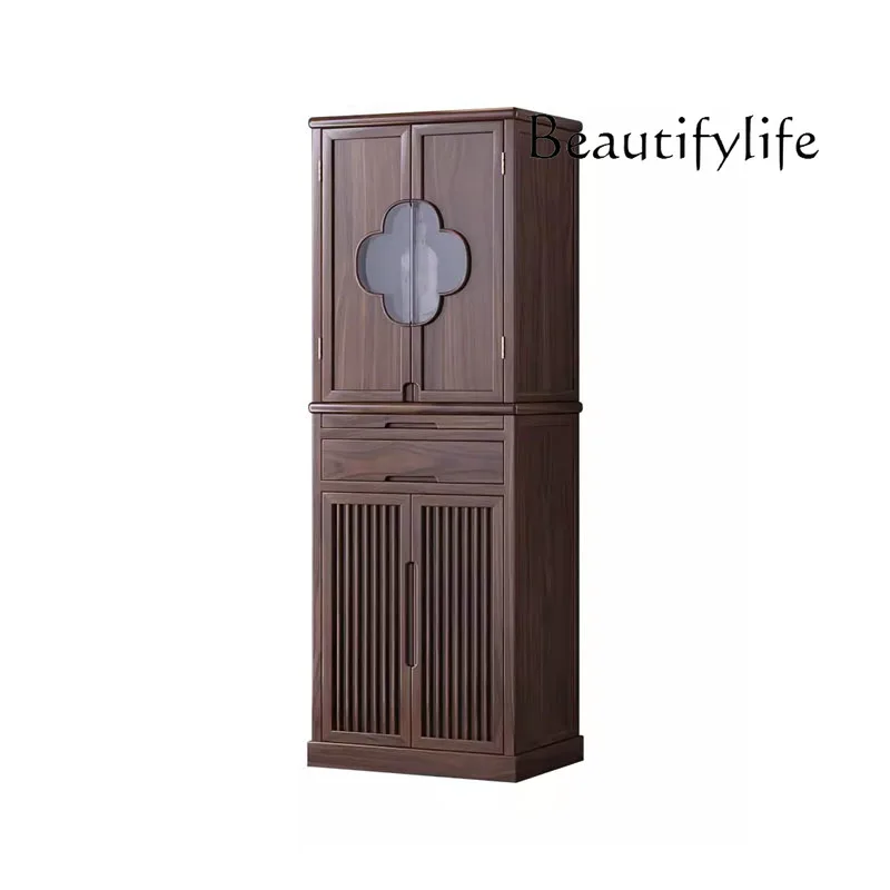 

New Chinese Style Solid Wood Buddha Niche Simple God of Wealth Guanyin Bodhisattva Clothes Closet