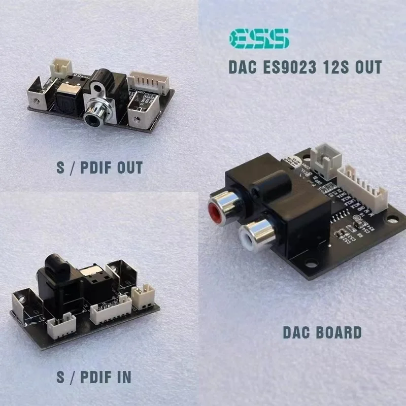 บอร์ดขยาย WB05 czy DAC ESS9023ออก I2S สายโคแอกเซียลเอาท์พุตขยายสัญญาณออปติคัลสายโคแอกเซียลบอร์ดขยายสัญญาณ