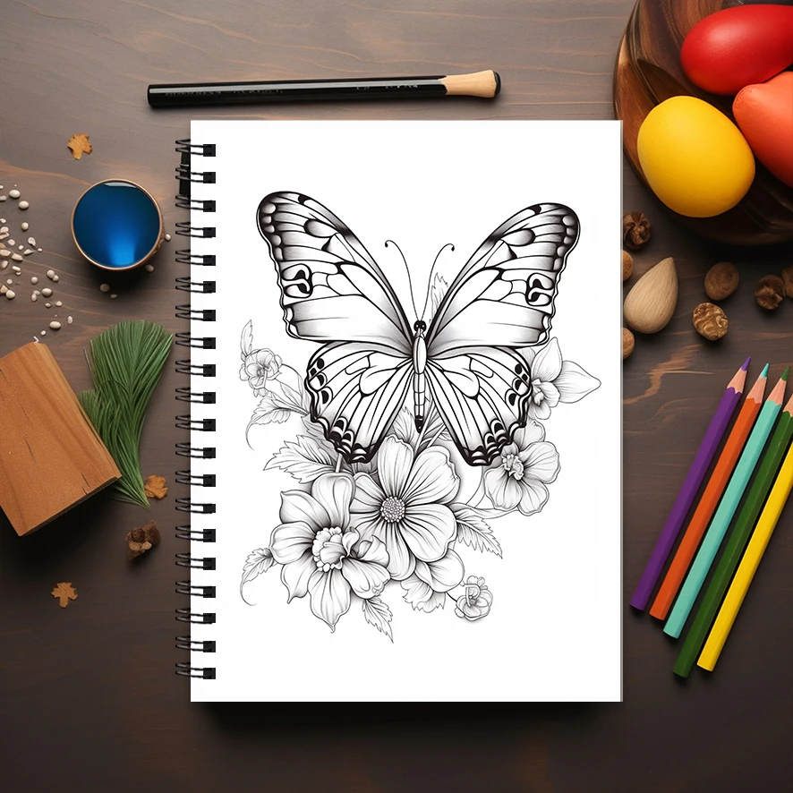 Jimsonweed Coloring Book for Adults - 8.3x 11.2 Inch 22 Page Coloring Book - Helps Reduce Stress and Ease Emotions