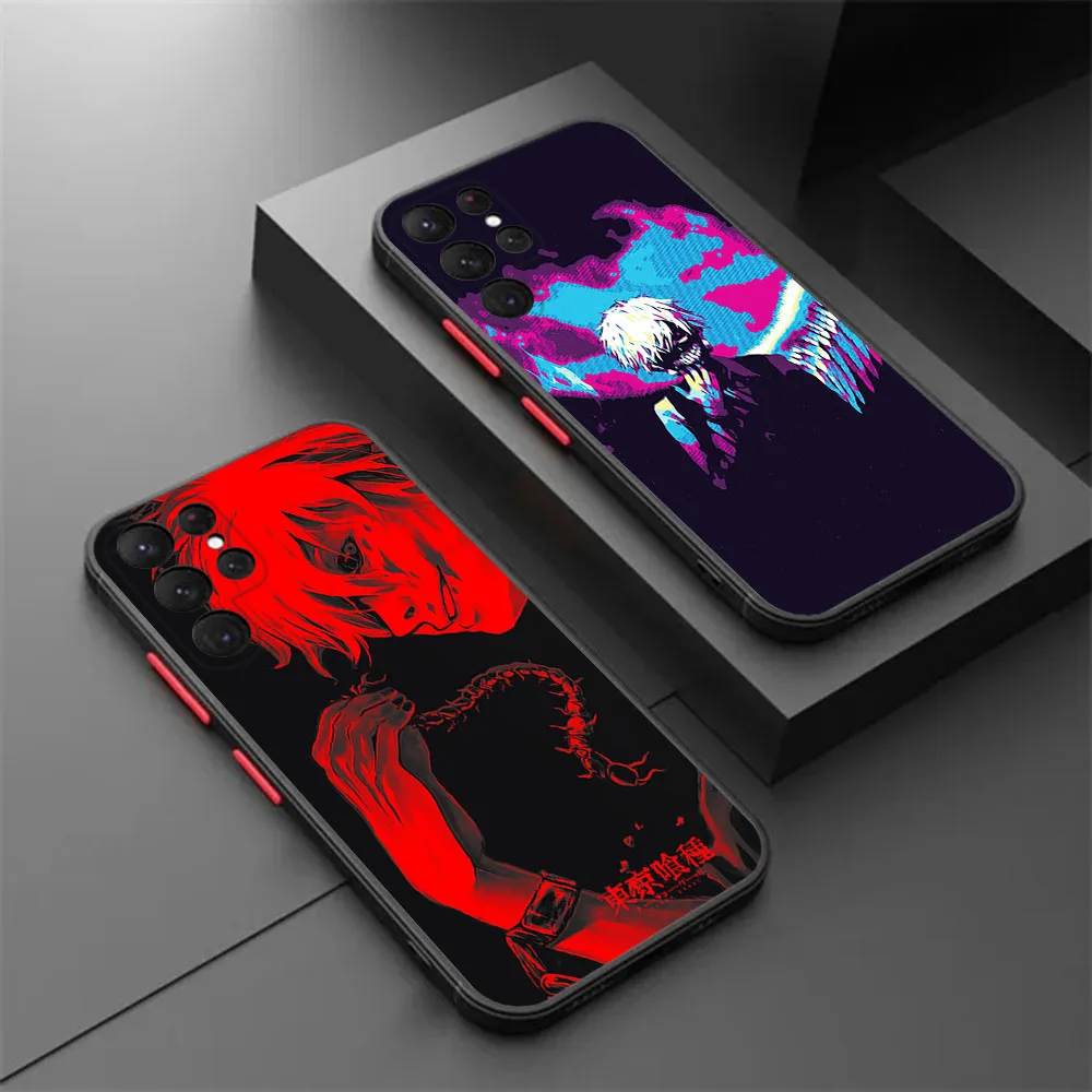 Phone Case For Samsung S21 Plus S24 S23 S22 S20 Ultra A53 A54 A71 A72 A73 A34 A51 Tokyo Ghoul JUZO SUZUYA Translucent Back Cover