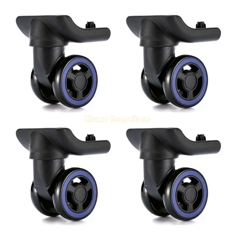 

X90D 4Pcs/Pack Trolley Caster Replacement Suitcase Luggage Box Double Row
