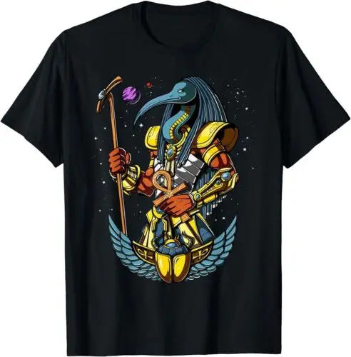 Egyptian God Thoth Ankh Scarab Ancient Egyptian Mythology T-Shirt