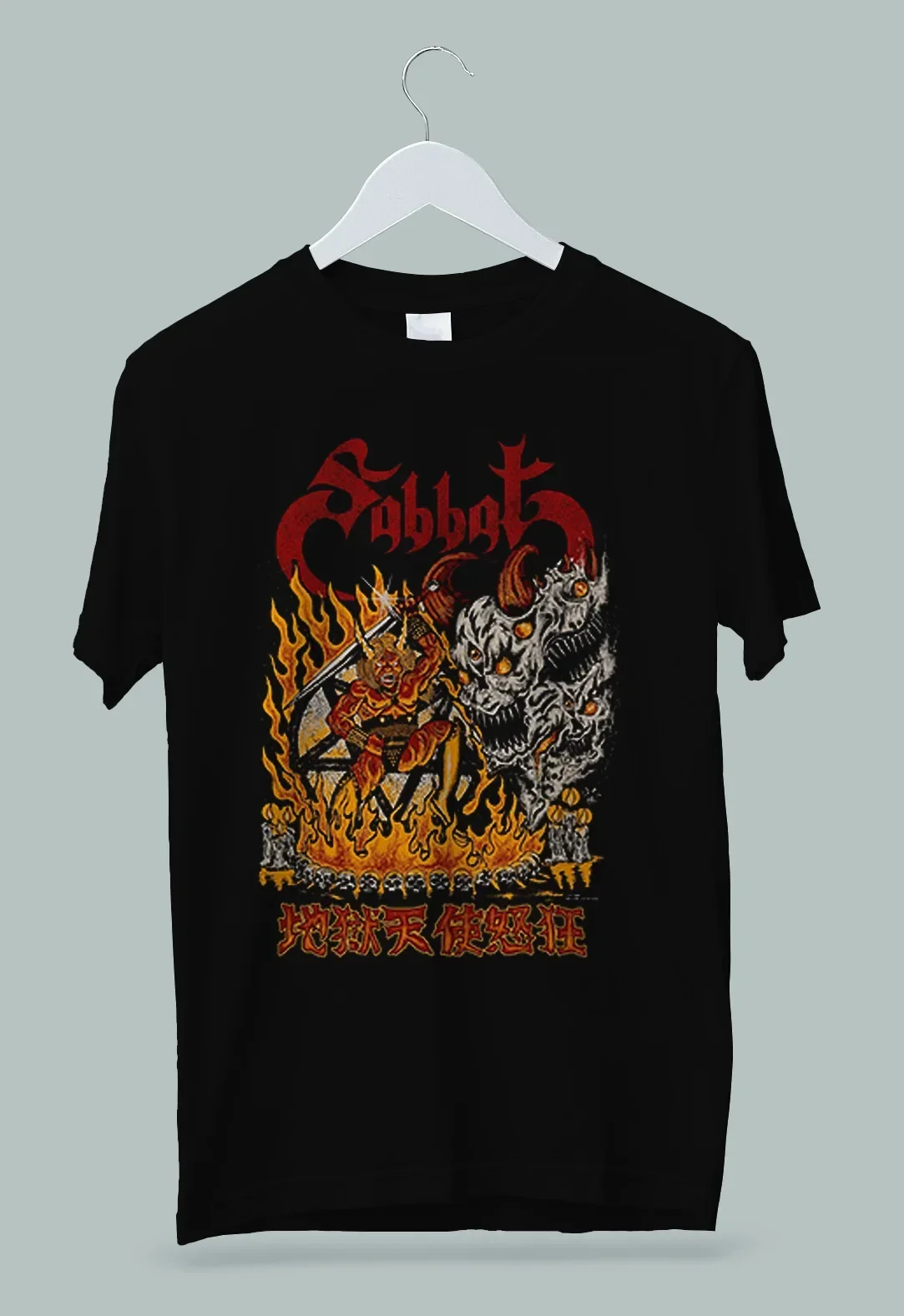 Футболка Sabbat Japanese Black Metal Band Onfire S 2XL с длинными или короткими рукавами