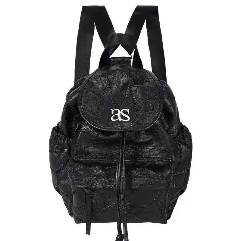 

Ason Backpack Korea 2025 New Fashion Street Style Large Capacity Backpack Women's School Bag
