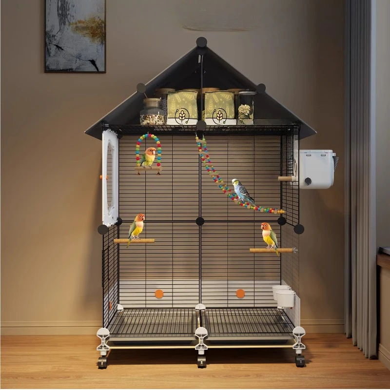 

Large House Bird Cages Birds Things Cockatiel Lovebird Outdoor Bird Cages Houses Quail Pigeon Jaula Para Canarios Bird Supplies