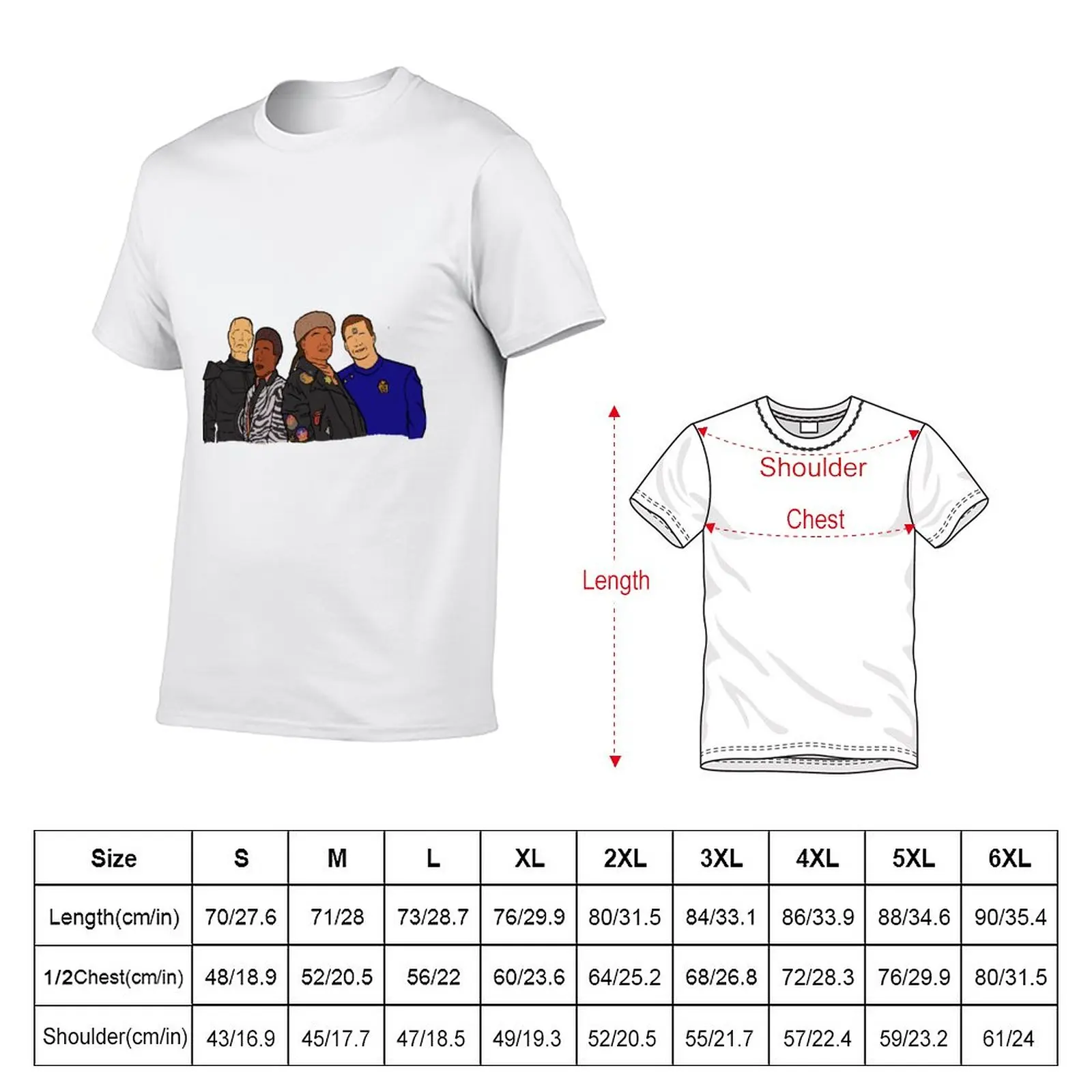 New Lister, Rimmer, Cat, Kryten from Red Dwarf T-Shirt black t shirt black t shirts slim fit t shirts for men