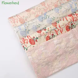 Jacquard Fabric Craft Paper DIY Flower Bouquet Wrapping Paper Floral Fabric Roll Flower Wrapping Handmade Florist Wrapping Paper