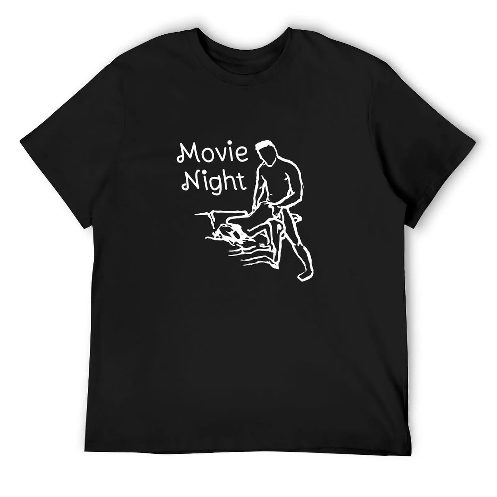 

Movie Night T-Shirt oversized graphic tee Short sleeve tee cotton man t-shirts t shirts for men pack